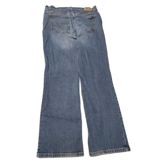 Levis 550 Relaxed Boot Cut Jeans Womens Size 14 Mid Rise Medium Wash Denim Pants - Picture 3 of 5